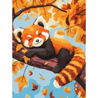 Картина за номерами Червона панда Brushme 30x40см KBS0183
