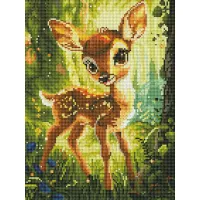 Алмазна мозаїка Оленятко Brushme 30x40см RDBS7011