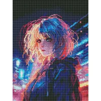 Алмазна мозаїка Кіберпанк Brushme 30x40см DRBS53816