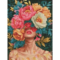 Алмазна мозаїка Квіткова елегантність Brushme 30x40см RDBS7030