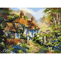 Картина за номерами Літній казковий будиночок Brushme 40x50см PBS51879