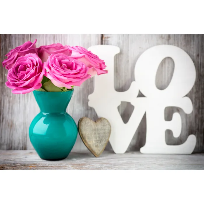 Алмазна мозаїка Strateg ПРЕМІУМ LOVE розміром 30x40см HEG87049