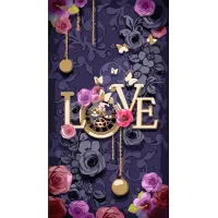 Картина за номерами Strateg Love flowers розміром 50х25см WW240