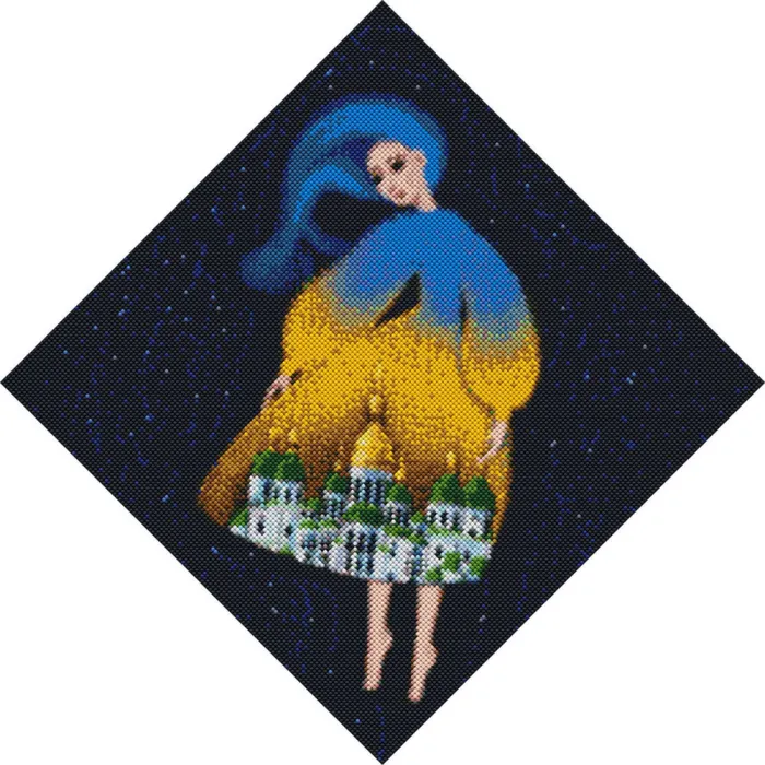Алмазна мозаїка "Берегиня Софіївська" @mosyakart AMO7240 Ідейка 40x40см