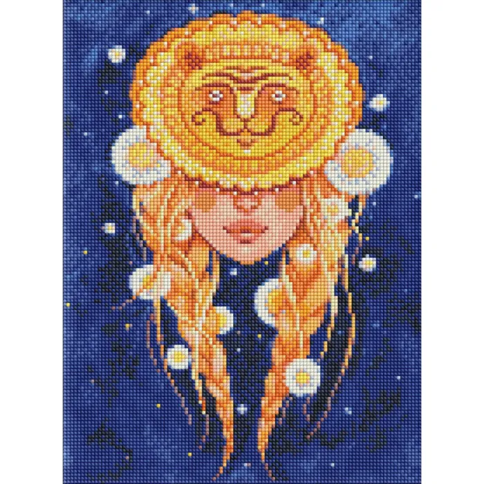 Алмазна мозаїка "Лев" ©lesya_nedzelska_art AMO7566 Ідейка 30x40 см