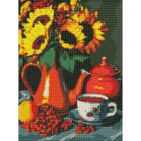 Алмазна мозаїка "Чаювання влітку" ©art_selena_ua AMO7810, 30x40см