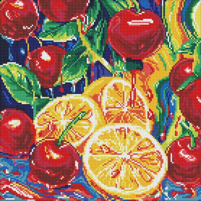 Алмазна мозаїка "Соковита насолода" AMO8252, 40x40 см