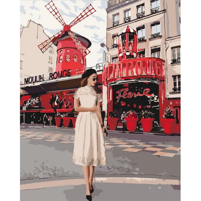 Картина за номерами "Moulin Rouge" KHO4657, 40x50 см