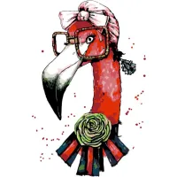 Картина за номерами Rosa "Fashion Flamingo" 35х45см N00013207
