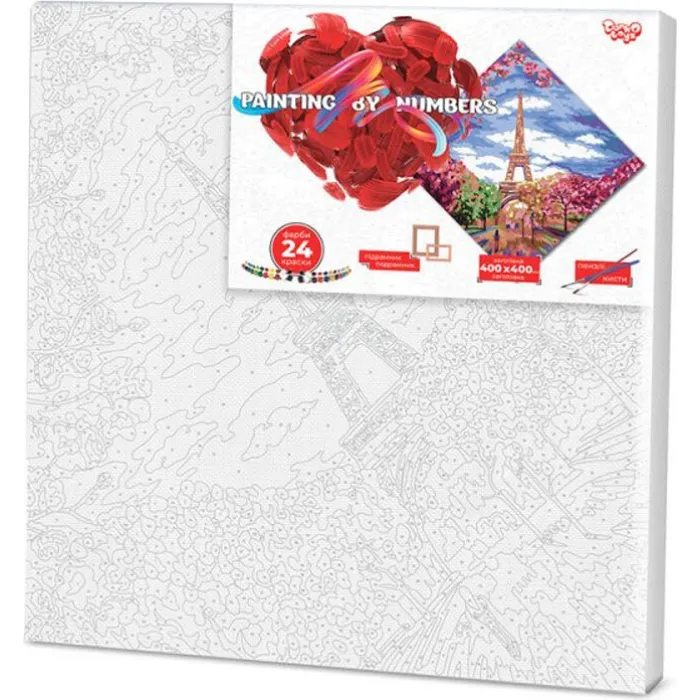 Картина за номерами "Весна в Парижі" 40 * 40см KpNe-02-02