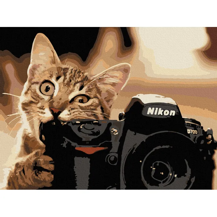 Картина за номерами Art Craft "Пухнастий фотограф" 40 * 50см 11608-AC
