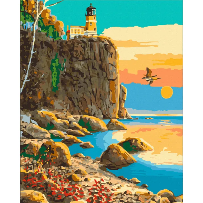 Картина за номерами Art Craft Маяк Спліт - Рок 40x50см 10570-AC