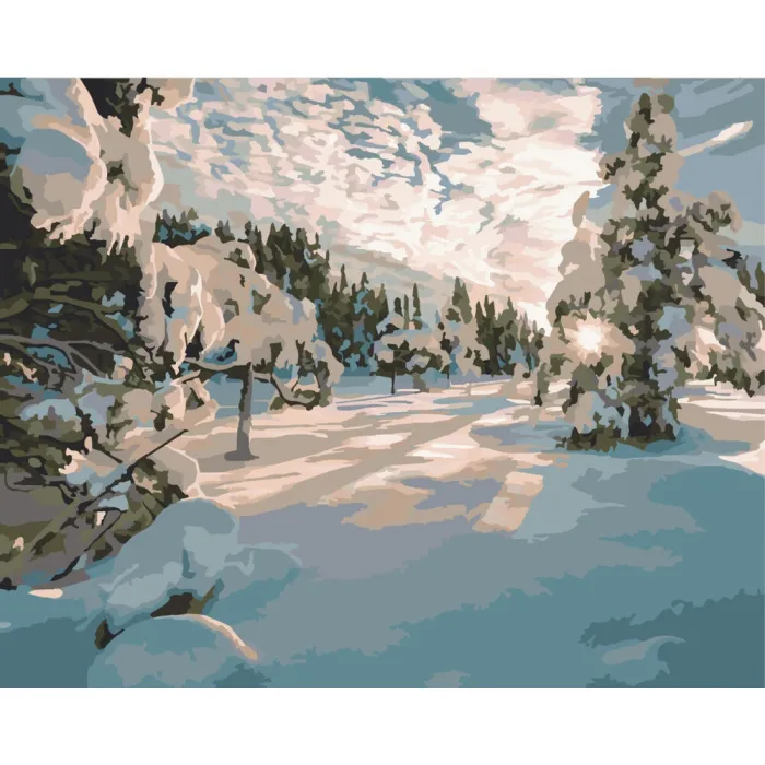 Картина за номерами "Зимовий ранок" Art Craft 10586-AC 40x50 см