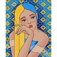 Картина за номерами "Непохитна ©mosyakart" Ідейка KHO4908 40x50 см