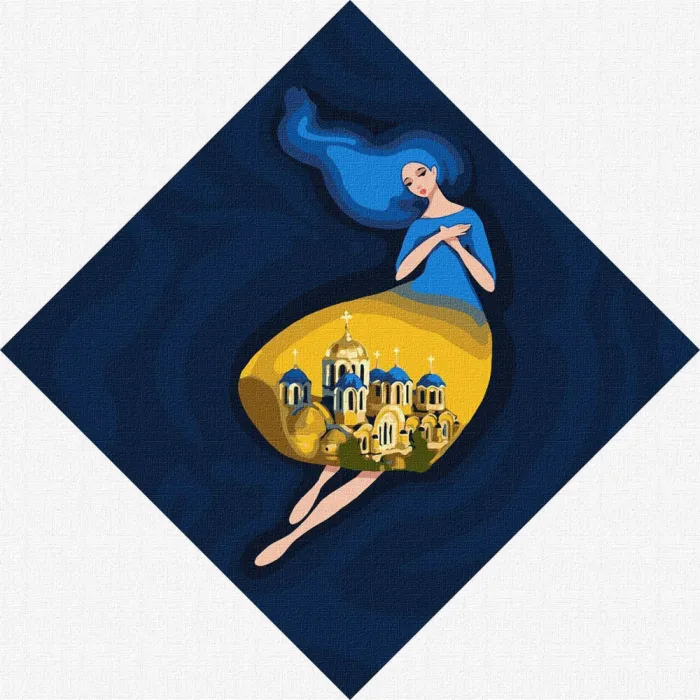 Картина за номерами "Берегиня Володимирська" Ідейка KHO4913 30x30 см