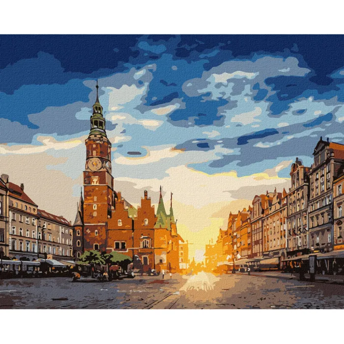 Картина за номерами "Чарівний Вроцлав" Ідейка KHO3608 40x50см