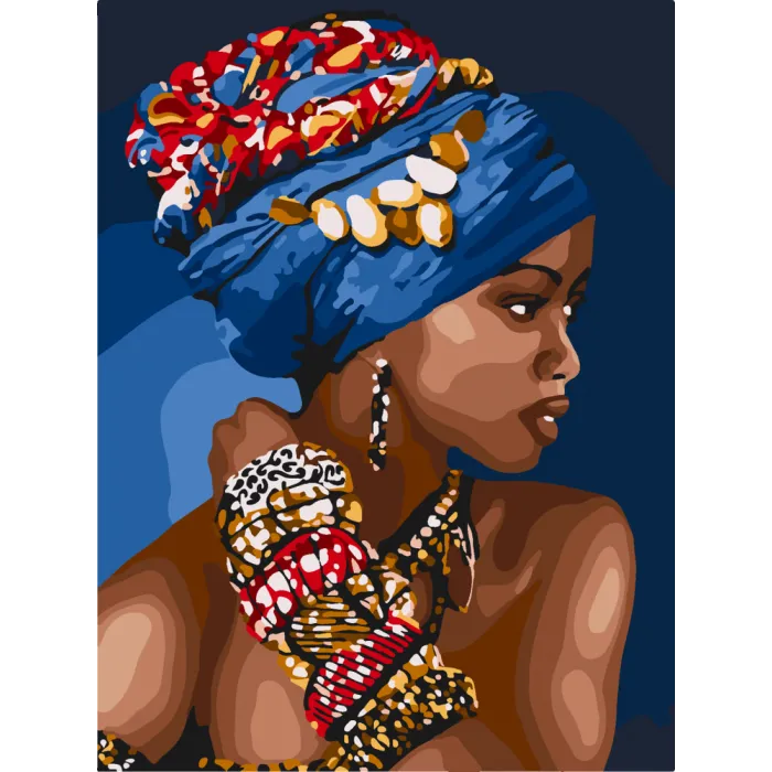 Картина за номерами "African woman" 10369-NN 30x40 см