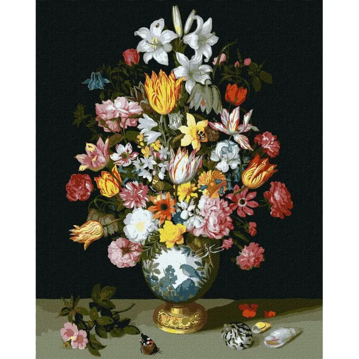 Картина за номерами "Квіткова симфонія" © Ambrosius Bosschaert de Oude Ідейка KHO3210 40x50 см