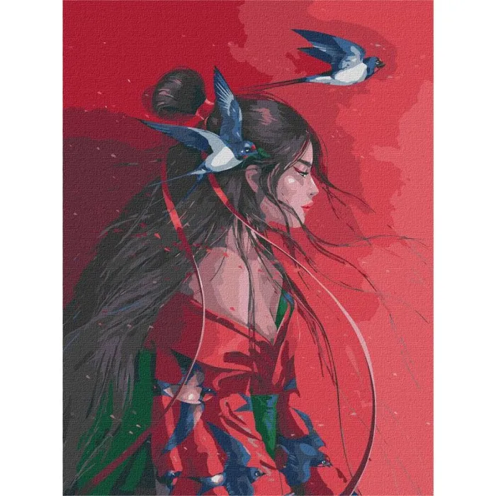 Картина за номерами "Небесна принцеса" ©lesya_nedzelska_art Ідейка KHO4953 40x50 см