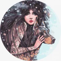 Картина за номерами "Дика воля" ©lesya_nedzelska_art Ідейка KHO4937 40x40 см