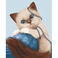 Картина за номерами "Гуйливе кошеня" Art Craft 11673-AC 30x40 см