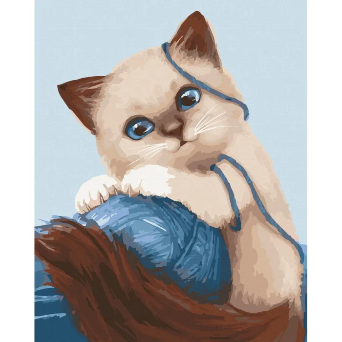 Картина за номерами "Гуйливе кошеня" Art Craft 11673-AC 30x40 см