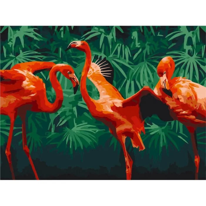 Картина за номерами "Фламінго" Bambi 11666-NN 30x40 см
