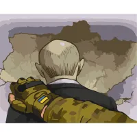 Картина за номерами "Вбивцю затримано" Bambi 10387-NN 40x50 см