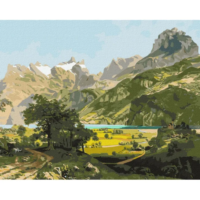 Картина за номерами "Чарівний краєвид" ©ArtAlekhina Ідейка KHO2875 40x50 см