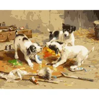 Картина за номерами "Маленькі художники" ©Carl Reichert Ідейка KHO4357 40x50 см