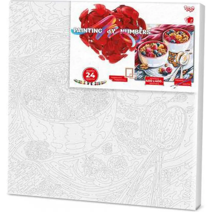 Картина за номерами "Десерт" Danko Toys KpNe-40x40-02-06 40x40 см