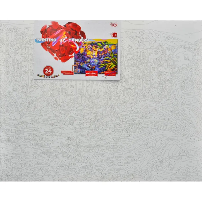Картина за номерами "Місто біля річки" Danko Toys KpNe-40x50-02-05 40x50 см