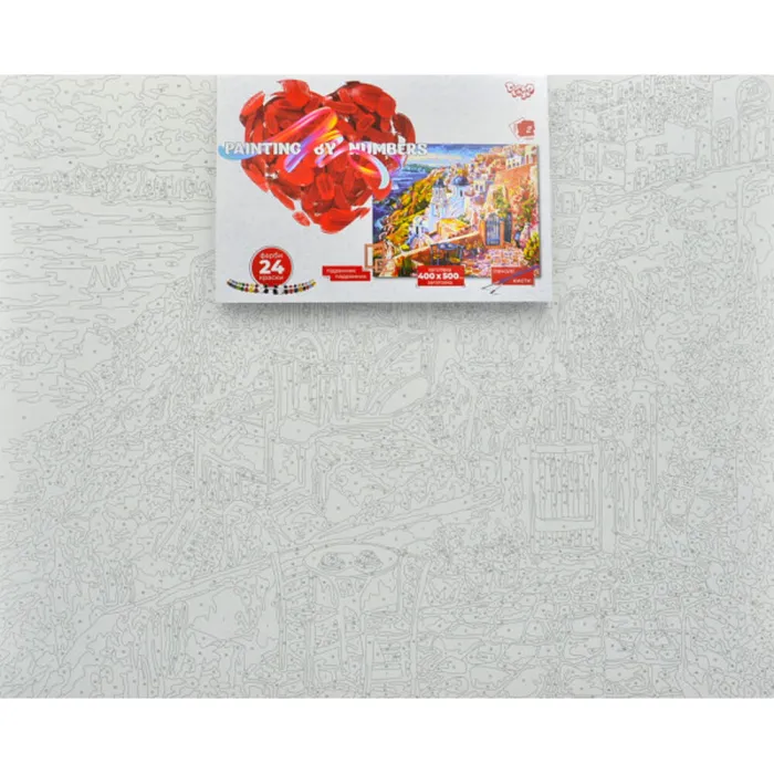 Картина за номерами "Місто на вершині" Danko Toys KpNe-40x50-02-10 40x50 см