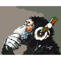 Картина за номерами "Disco monkey" Art Craft 11675-AC 40x50 см