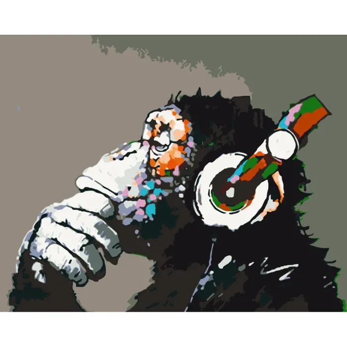 Картина за номерами "Disco monkey" Art Craft 11675-AC 40x50 см