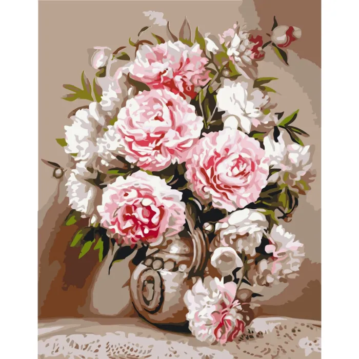 Картина за номерами "Ніжні півонії" Art Craft 13141-AC 40x50 см