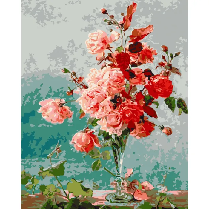 Картина за номерами "Рожеві троянди" Art Craft 13135-AC 40x50 см
