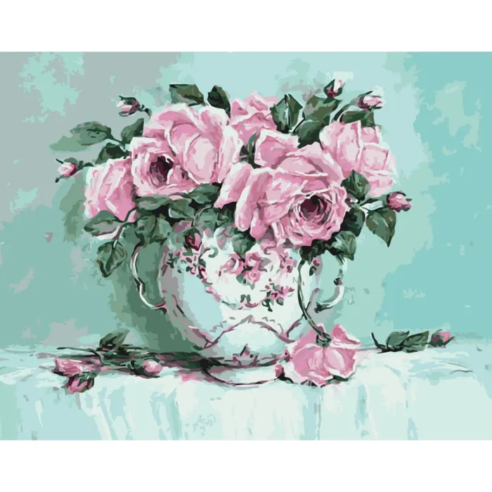 Картина за номерами "Трояндова свіжість" Art Craft 10618-AC 40x50 см