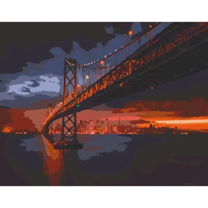Картина за номерами "Golden Gate Bridge" Art Craft 11003-AC 40x50 см