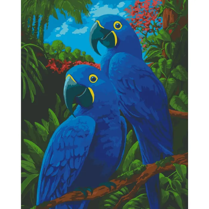 Картина за номерами "Гіацинтові ари" Art Craft 11518-AC 30x40 см