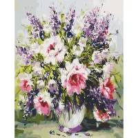 Картина за номерами "Строкатий букет" Art Craft 12154-AC 40x50 см