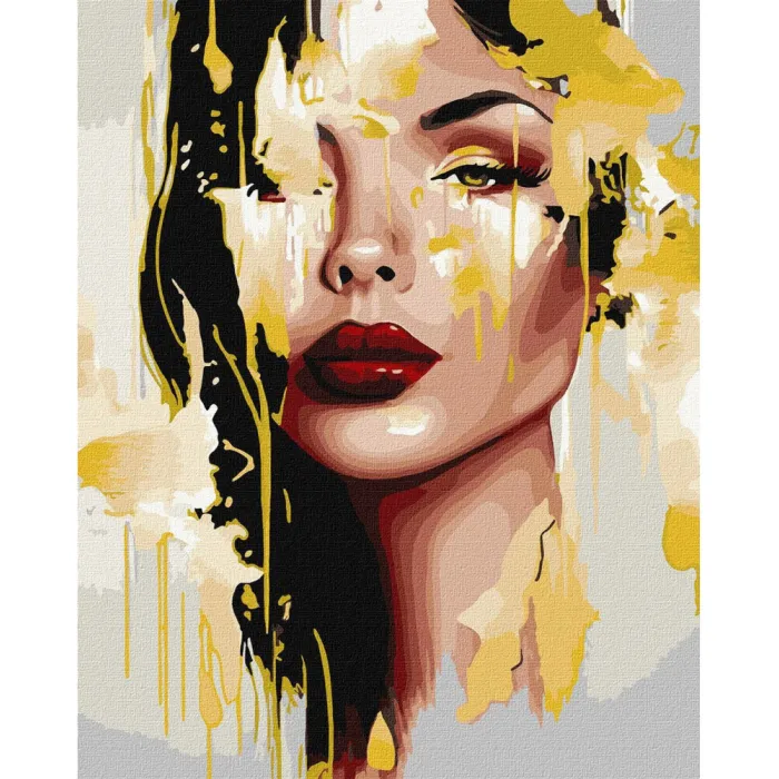 Картина за номерами "Неземна краса" ©art_selena_ua Ідейка KHO8313 40x50 см з фарбами металiк extra