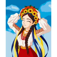 Картина за номерами "Юна українка" 10056-AC 40x50 см