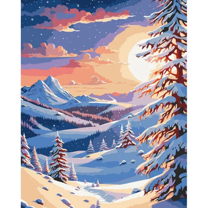 Картина за номерами "Зима в горах" 11047-AC 40x50 см