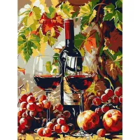 Картина за номерами "Осіннє вино" KHO5705, 30x40 см
