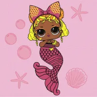 Картина за номерами "L.O.L. Surprise! Mermaids Queen Bee" KHO6265, 40x40 см