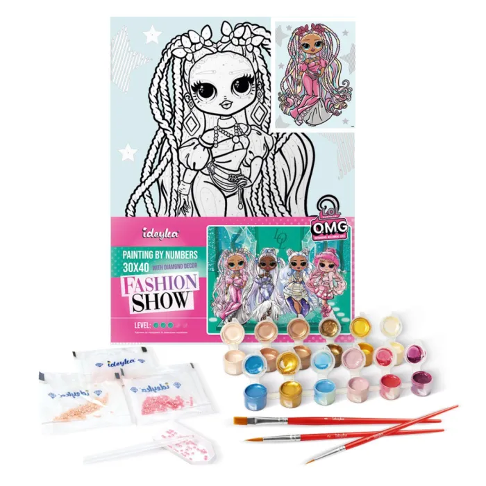 Картина за номерами "L.O.L. Surprise! O.M.G. Fashion show Twist Queen" KHO6274, 30x40 см