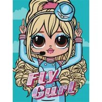 Картина за номерами "L.O.L. Surprise! O.M.G. Fly Gurl" KHO6275, 30x40 см