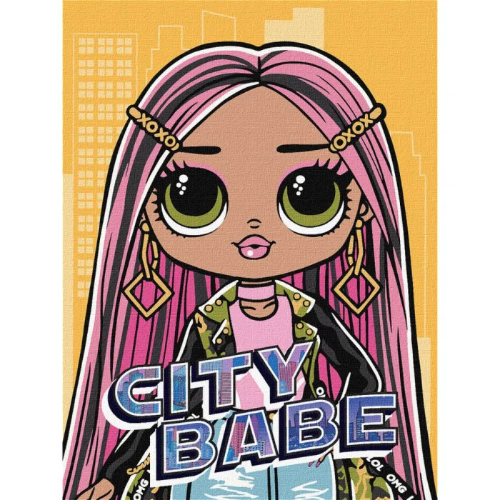Картина за номерами "L.O.L. Surprise! O.M.G. City Babe" KHO6277, 30x40 см