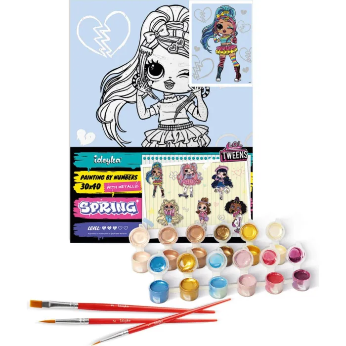 Картина за номерами "L.O.L. Surprise! Tweens Emma Emo" KHO6278, 30x40 см